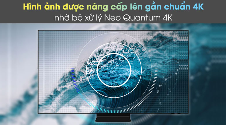 4. Tivi 4k Samsung QA50QN90A cho hình ảnh được nâng cấp lên chuẩn 4K khác biệt nhờ bộ xử lý Neo Quantum 4K
