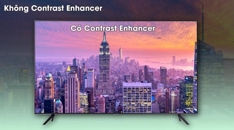 9. Tivi mới 2021 SamSung UA50AU7000 cho khung hình có độ sâu hơn nhờ công nghệ Contrast Enhancer