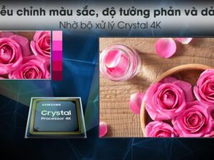 6. Tivi 4K UA-55AU8000 hiện đại hơn với công nghệ Dynamic Crystal Color và bộ xử lý Crystal 4K
