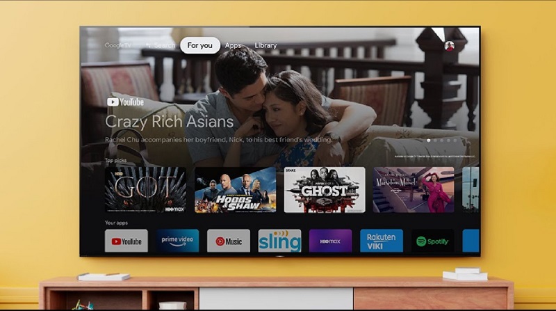 4. TV Sony giá rẻ sở hữu hệ điều hành Google tivi với vô vàn ứng dụng độc đáo