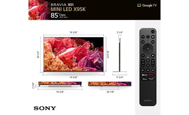Google Tivi Sony XR-85X95K Mini LED 4K 85 inch