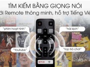 7. TV TCL 55P725 giá rẻ có chức năng tìm kiếm bằng giọng nói hỗ trợ tiếng Việt thông minh