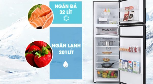 Tủ lạnh Aqua AQR T359MA(GB) phù hợp cho gia đình 3 - 4 thành viên