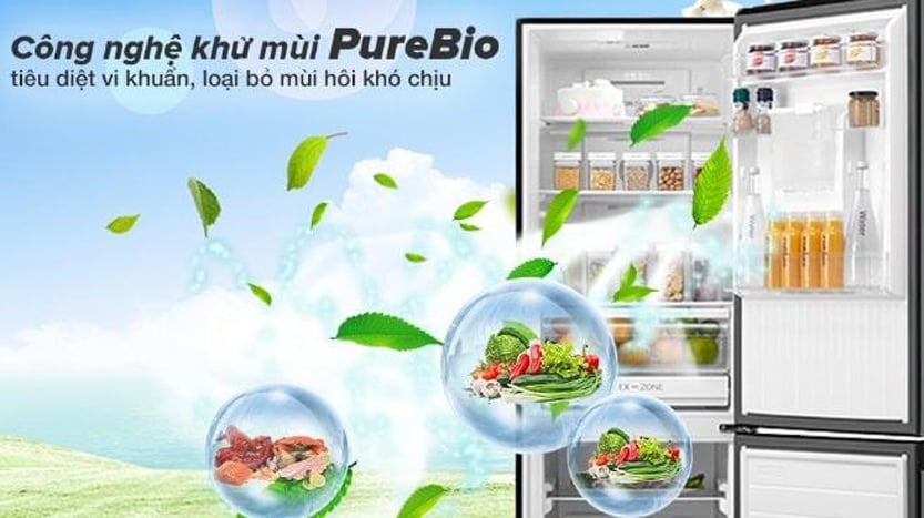 6. Công nghệ khử mùi PureBio giúp khử mùi, kháng khuẩn hiệu quả