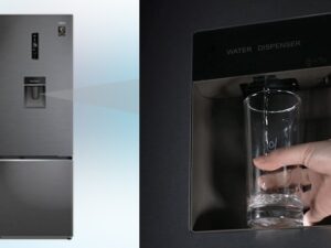 7. Tính năng lấy nước bên ngoài tiện lợi trên tủ lạnh AQR B399MA(WHB)
