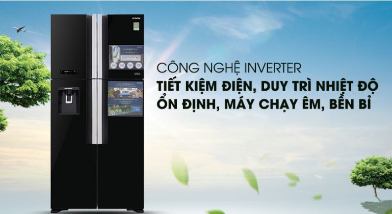 4. Tủ lạnh Hitachi thế hệ mới được trang bị công nghệ Inverter vận hành ổn định, êm ái