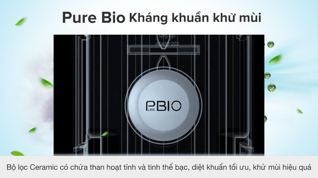 Hệ thống PureBio giúp khử mùi, kháng khuẩn