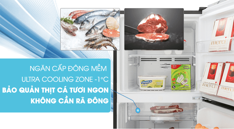 Ngăn cấp đông mềm Ultra Cooling Zone trữ tươi thực phẩm dùng trong ngày