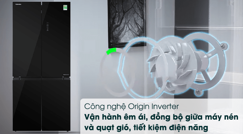 Công nghệ Origin Inverter tiết kiệm điện, vận hành êm ái