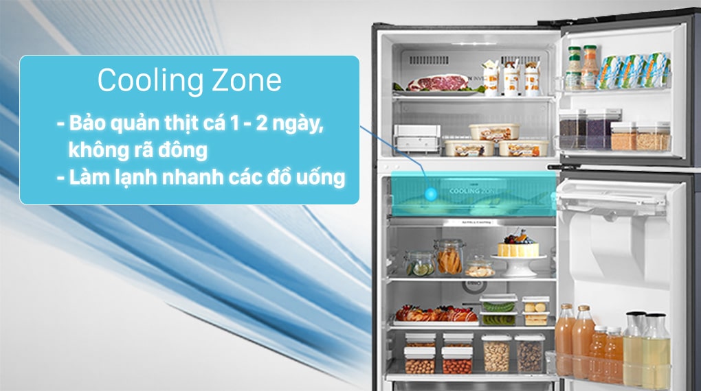 8. Ngăn Cooling Zone bảo quản thực phẩm không cần rã đông từ 1-2 ngày