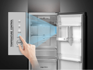 9. Điều khiển dễ dàng với bảng điều khiển trong tủ lạnh Toshiba GR-RT400WE-PMV(06)-MG