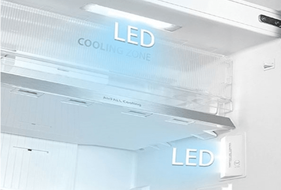 Tủ lạnh inverter Toshiba GR-RT440WE-PMV (06)-MG trang bị đèn LED chiếu sáng đa hướng