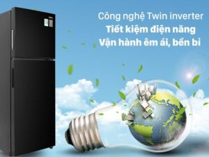 Tủ lạnh Aqua Inverter 211 lít AQR-T238FA(FB) - Công nghệ Twin Inverter tiết kiệm điện