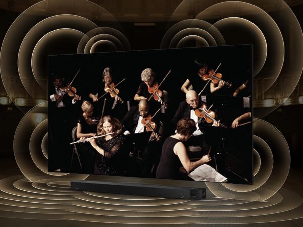 TV Samsung 43BU8000 sở hữu công Nghệ Q-Symphony bộ đôi hoàn hảo TV & Loa thanh