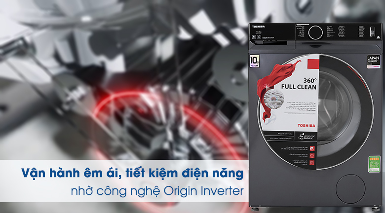 Bảo vệ máy giặt, tiết kiệm điện tối đa nhờ công nghệ Origin Inverter