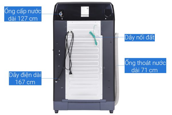 Máy giặt Aqua 10.5 KG AQW-FR105GT BK - Hàng chính hãng(Giao Toàn Quốc) |  Điện Máy Xanh Official | Tiki