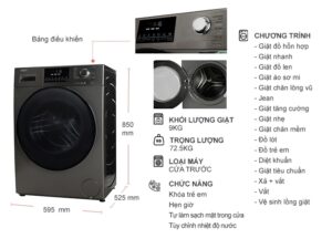 Đánh giá] Tính năng nổi bật của Máy giặt Máy Giặt Aqua Inverter 9 Kg AQD- D900F.S trên Nguyễn Kim