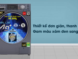 Máy giặt Pansonic NA-V105FX2BV thiết kế đơn giản, thanh lịch