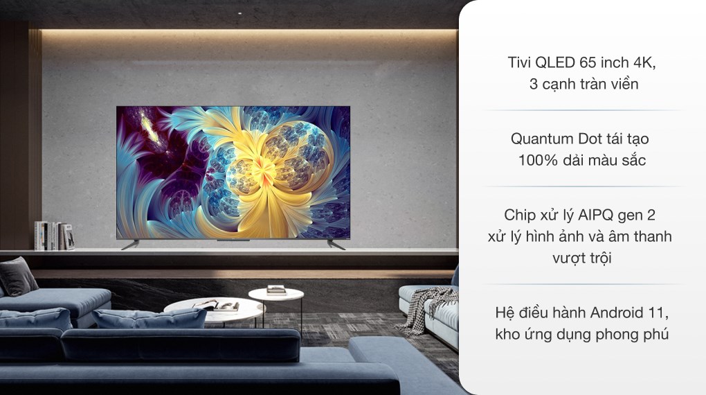 Android Tivi QLED TCL 4K 65 inch 65Q726 