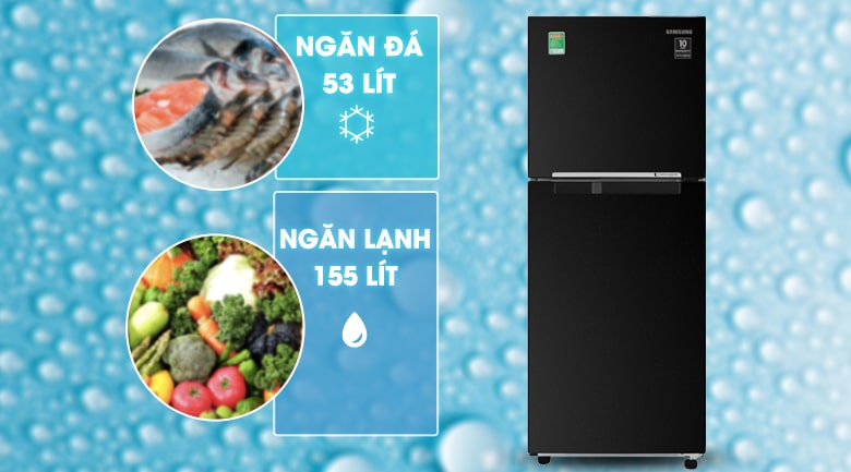 Tủ lạnh Samsung RT20HAR8DBU/SV phù hợp với hộ gia đình có từ 2 - 3 thành viên sử dụng