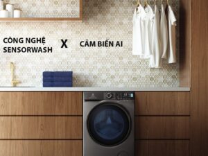 5. Máy giặt Electrolux sở hữu Công nghệ Sensorwash với cảm biến AI, loại bỏ đến 49 loại vết bẩn