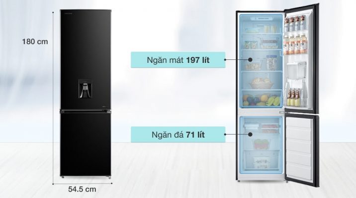 Tủ lạnh Toshiba GR-RB345WE-PMV(30)-BS 268 lít Inverter