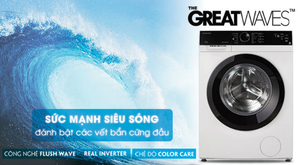 Công nghệ Greatwave sức mạnh siêu sóng giặt sạch quần áo hiệu quả
