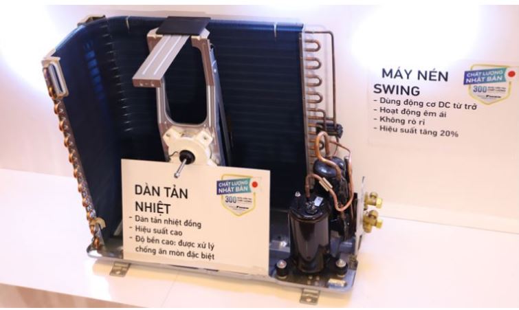 12. Điều hòa hòa Daikin trang bị bộ máy nén cao cấp bảo vệ điện áp cao – thấp cho bo mạch