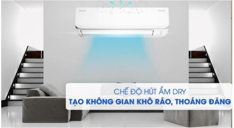 6. Dàn điều hòa thế hệ mới của hãng Dikin  sở hữu chế độ hút ẩm thông minh