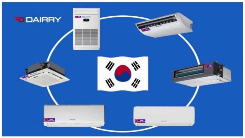 1. Thương hiệu máy điều hoà Dairry i-DR09UVC 9000BTU đến từ Hàn Quốc