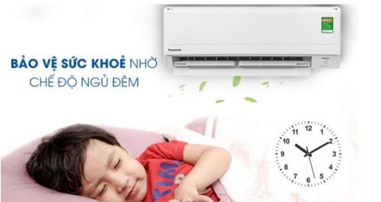 6. Máy lạnh Panasonic YZ18UKH-8 giúp bảo vệ sức khoẻ với chế độ ngủ Sleep Mode