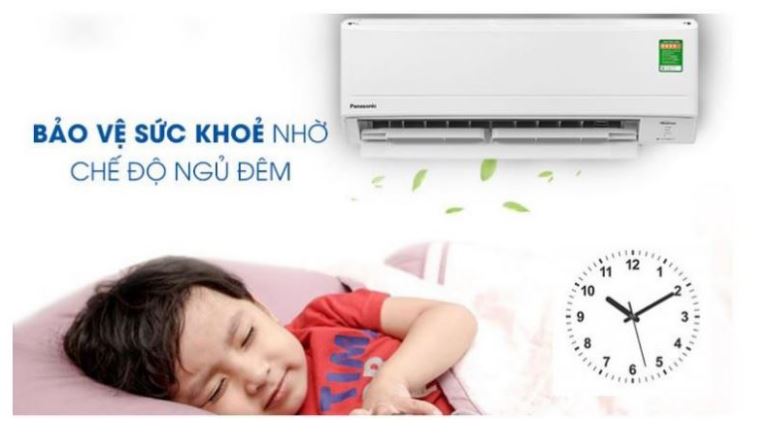 6. Máy lạnh Panasonic N24VKH-8 giúp bảo vệ sức khoẻ với chế độ ngủ Sleep Mode