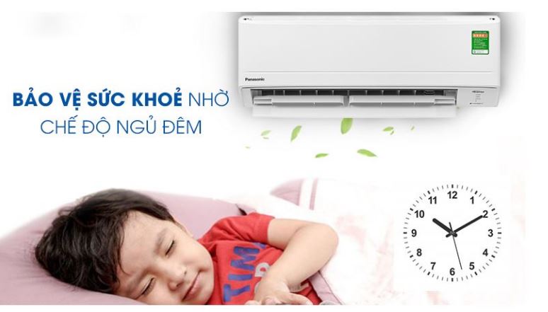 12. Máy lạnh Inverter Panasonic XPU18XKH-8 giúp bảo vệ sức khoẻ với chế độ ngủ Sleep Mode