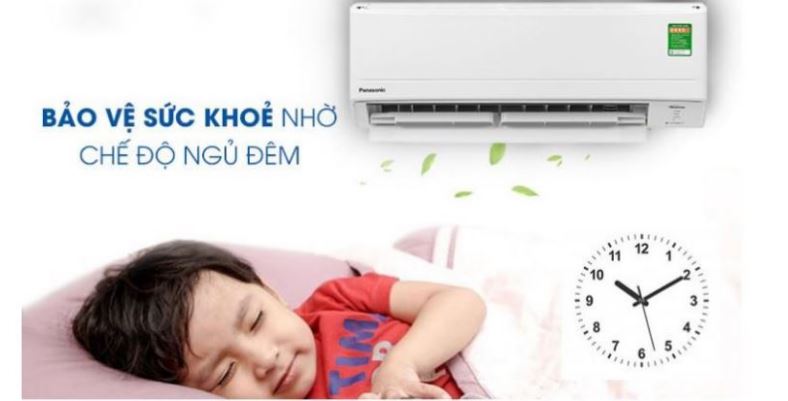 6. Máy lạnh Panasonic CUCSZ9VKH-8 giúp bảo vệ sức khoẻ với chế độ ngủ Sleep Mode