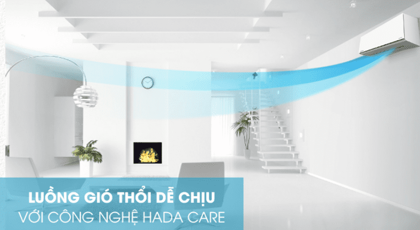 5. Công nghệ Hada Care tạo luồng gió thổi dễ chịu, bảo vệ làn da người dùng