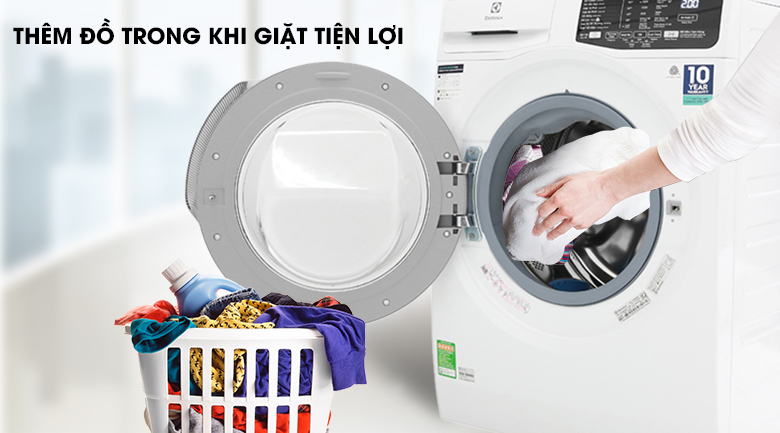5. Thêm đồ trong khi giặt tiện lợi và an toàn trên máy giặt giá rẻ