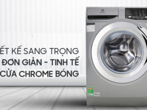 EWF9025BQSA | Máy giặt cửa trước màu bạc sang trọng, hiện đại
