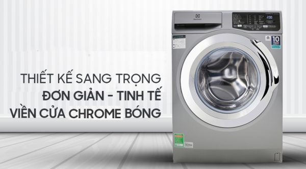 EWF9025BQSA | Máy giặt cửa trước màu bạc sang trọng, hiện đại