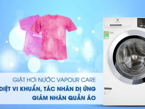 4. EWF9025BQWA | Máy giặt Electrolux giá rẻ sở hữu công nghệ Giặt hơi nước Vapour Care ngừa dị ứng, cho quần áo mềm mại hơn