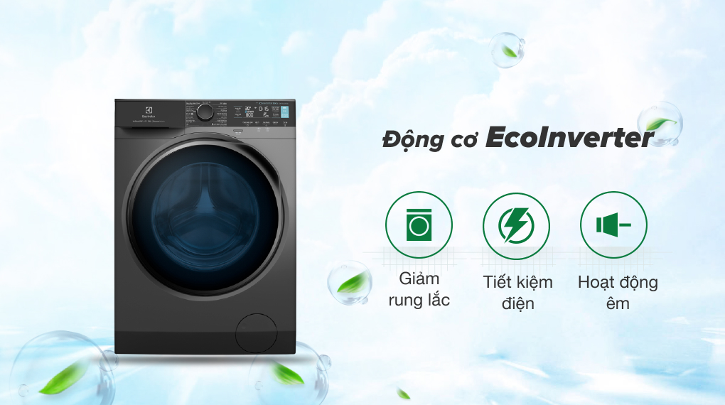 2. Máy giặt EWF1142R7SB Tiết kiệm điện, vận hành bền bỉ với công nghệ EcoInverter
