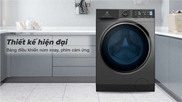 1. Máy giặt Electrolux EWF9042R7SB | Thiết kế hiện đại, nhỏ gọn với gam màu xám thời thượng