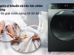 Máy giặt Sharp Inverter 12.5 Kg ES-FK1252SV-G - giá tốt, có trả góp