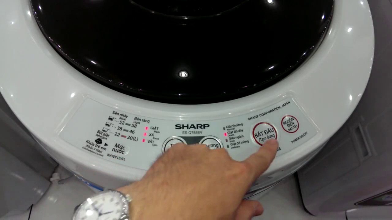3. Cách bước sử dụng máy giặt Sharp