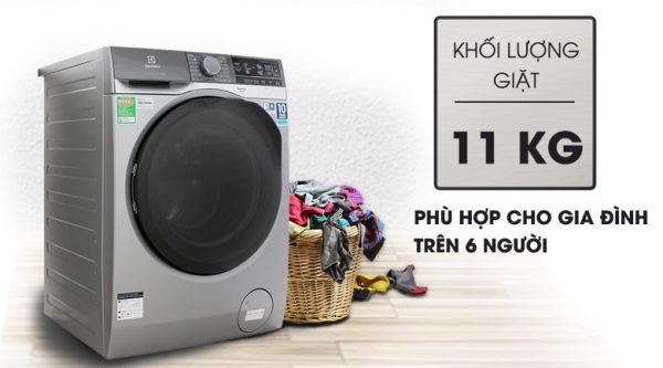 Máy giặt Electrolux 11kg EWF1141AESA phù hợp gia đình trên 6 thành viên