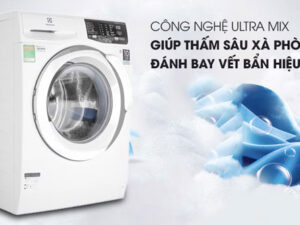 3. EWF1141AESA | Máy giặt 11 kg với Công nghệ UltraMix giúp hoà tan bột giặt nhanh chóng, hạn chế phai màu