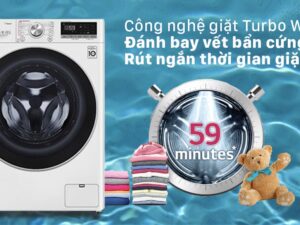4. Công nghệ Turbo Wash giặt sạch nhanh chóng