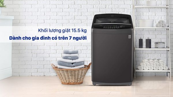 Máy giặt lồng đứng LG T2555VSAB phù hợp cho gia đình có trên 7 người