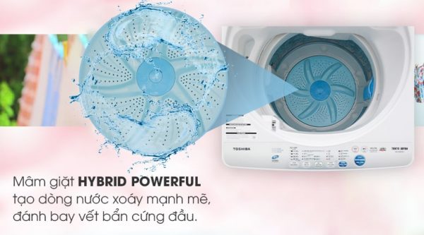 Nâng cao hiệu quả giặt sạch với mâm giặt Hybrid Powerful 