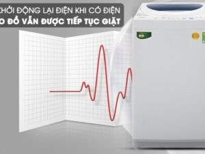 Chức năng tự khởi động lại khi có điện trên máy giặt 