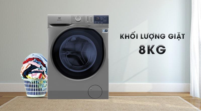 Máy giặt Electrolux có khối lượng 8 kg rất hợp với những gia đình 3-5 thành viên